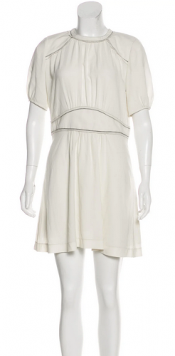 Abito avorio in georgette